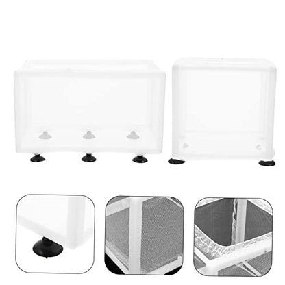 balacoo 2pcs Isolation Box for Fish Breeding Mesh Incubation Box Cups for Tanks for Juvenile and Sick Fish Separation