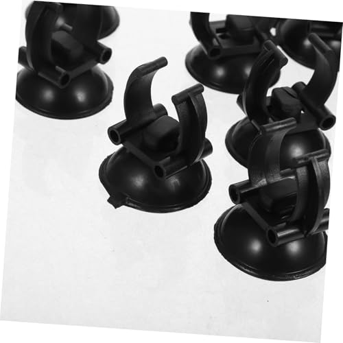 Toyvian 10Pcs Fish Tank Clips Durable Suction Cup Brackets for Aquarium Light Heater Stable and Easy Installation for Securing Accessories Aquariums