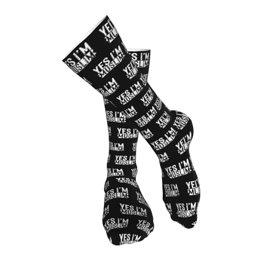 Muslim Islam Arabic Islamic Religious Allah God Be Casual Long Socks for Men's and Women's Soft Comfortable Warm