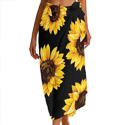 Women Swimwear Pareo Beach Cover Up Bikini Sarong Swimsuit Wrap Skirts - color: Color280