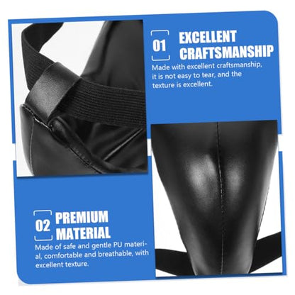 UPKOCH Training Groin Protector and Breathable Crotch Guard for Men and , Portable Reusable Boxing and Karate Protective Gear, Black L Size for Martial Arts and Combat Sports