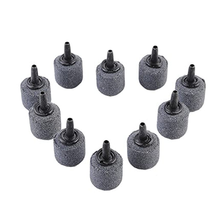Air Stone Cylinder Bubble Diffuser Airstones for Aquarium 0.8/0.9inch Diffuser Release Tool for Nano Air Pumps Small Buckets and Fish Tanks - size: 10P