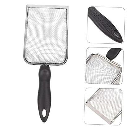 KESYOO 2PCS Stainless Steel Reptile Substrate Shovels Portable Litter Scooper for Turtles Lizards and Snakes Easy Clean Poop Cleaner for Reptiles