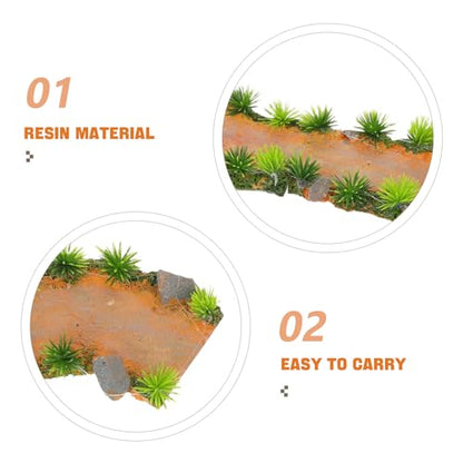 ABOOFAN 3pcs Aquarium Mini Resin Stone Steps Curved Pathway Bridge Ornaments Micro Landscape Fish Tank Decorations for Fairy Garden Accessories