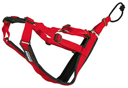 Neewa Adjustable Sled Pro X Harness - Large, Red (22-29" Neck, 38-42" Chest, 23-36" Back) - Dog Pull, Run, Sled, Bike, Cart, Scooter, and Ski - color: Red, size: Large