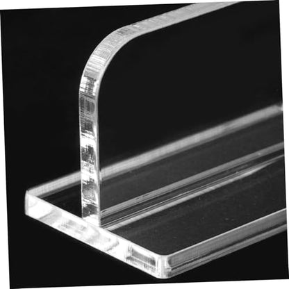 Abaodam 4Pcs Acrylic Replacement Handles for Aquariums Lid Easy Adhesive Fish Tank Cover Parts Durable and Transparent Simple Installation No Drilling Required