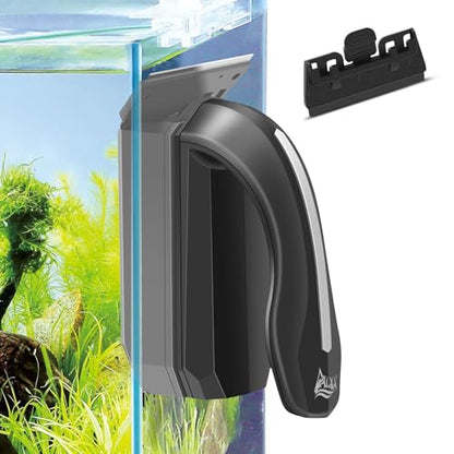 AQQA Aquarium Magnet Glass/Acrylic Cleaner,Fish Tank Cleaner Brush | Magnetic Algae Scrapers Cleaning Tools with 2 Detachable Scrapers,Floating Freshwater Saltwater ( L) - size: Large