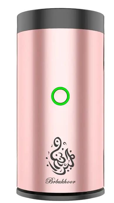 Electric Incense Burner, Car Electric Incense Burner, Portable USB Rechargeable Smart Electronic Incense Burner, bakhoor Burner for Home Use (Pink) - color: Pink