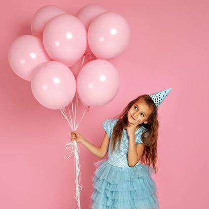 RUBFAC Pink Balloons Pastel Pink Balloon Arch Kit Different Sizes 129pcs - color: Baby Pink