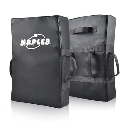 Kapler Football Blocking Pad Kicking Shield for Basketball Martial Arts Training - High Density Foam 5 Handles Strike Dummy for Lacrosse Hockey MMA Sports - 24x16inch