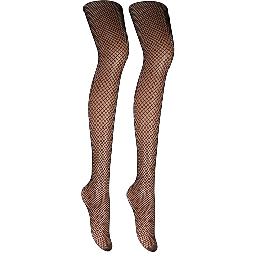 Buauty Black Fishnet Stockings for Women, Fishnet Tights Plus Size One Size Fit All - color: Small Grid, size: One Size