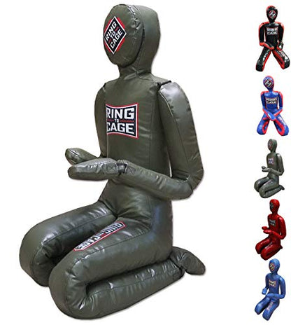 Ring to Cage Deluxe MMA Grappling/Jiu Jitsu/Ground & Pound Dummy 3.0 - Youth or Adult - color: Adult (Filled)-Marine Green
