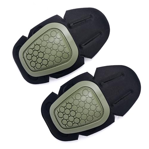 G3 Tactical Knee Pads 1 Pair Protective Knee Pads Inserts for Tactical Airsoft Paintball Hunting Combat Pants Army Green - color: Army green