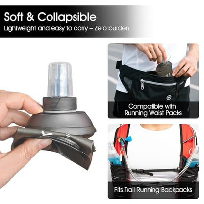 GUYI GYGYL Soft Flask, Collapsible Water Bottle for Sports, 250ml Grey - color: 250ml Grey