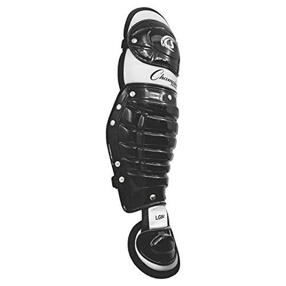 Champion Sports 11" L Single Knee Shin Guards with Wrap-Around Padding - Ages: 7-9