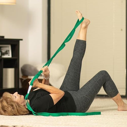 Yoga Stretch Strap – Multi-Loop Elastic Resistance Band for Exercise, Stretching, and Physical Therapy