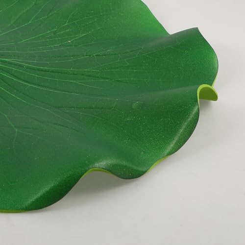 Simulated Lotus Leaves Floating Pond Decoration 5pcs Set 10-38cm Artificial Fish Tank Lotus-Leaf Water Lily Pads for Aquarium Garden Water Surface Display