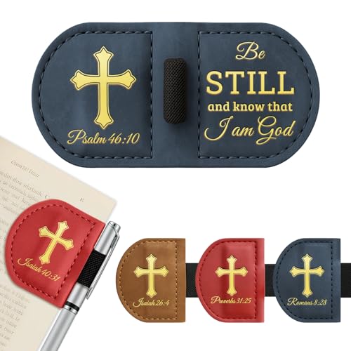 Personalized Magnetic Bookmarks,Bible Bookmark(Blue,Psalm 46:10) - color: Blue, size: Psalm 46:10