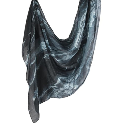 ZGMYC Watercolour Floral Printed Hijab Scarf for Women Soft Modal Cotton Instant Hijab Head Wraps Shawls Long Scarves - color: Color 25