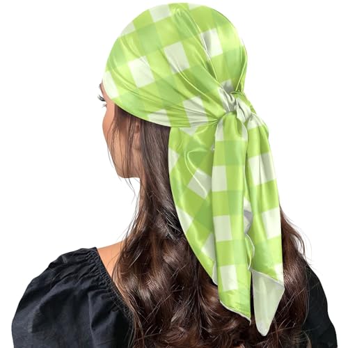 Head Scarf for Women,35" Large Square Hair Scarves Bandana Fashion Neck Scarf - color: Color 17