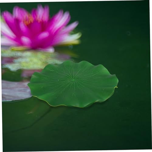 5pcs Simulation Lotus-Leaves Floating Decor Vivid Artificial Lily Pads for Aquarium Garden Decoration Material for Fish Shade Event Display