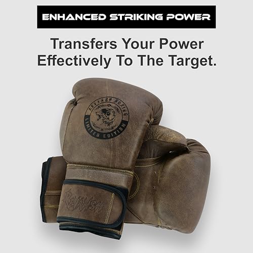 Boxing Gloves for Training & Sparring – Cowhide Leather Gloves for Boxing, Muay Thai, MMA, Kickboxing – 12oz 14oz 16oz – Durable, Comfortable Unisex Punching Bag Gloves - size: 16 oz