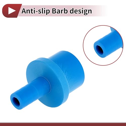 Plastic Hose Barb Fitting 1" x 3/8" Barb OD Straight Through Pipe Connector Blue 5 Pcs - color: Blue, size: 1" x 3/8" OD