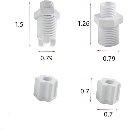 Replacement CL220 CLX220EA Chlorinator Check Valve Compression Nut Inlet Fitting Kit Fits Feeder 1/4" Replace Nut