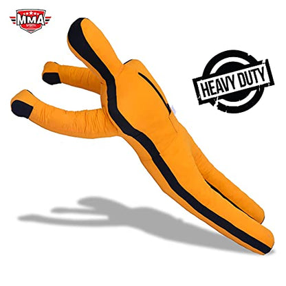 MMA Sports Brazilian Jiu Jitsu Judo Karate Throwing Boxing Dummy - 36-41 Inch Orange Grappling Dummy for Kids