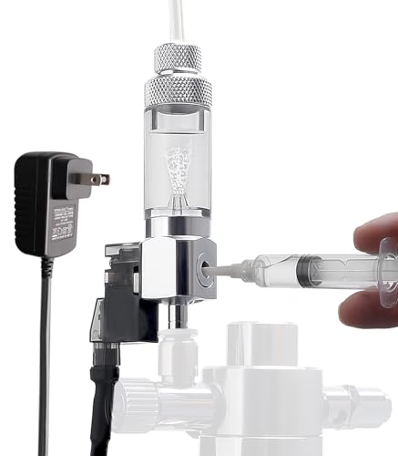 CO2 Bubble Counter with Solenoid Valve and Check Valve for CO2 Generator Water-Filled Version - color: Quick-Plug Water-Filled Version