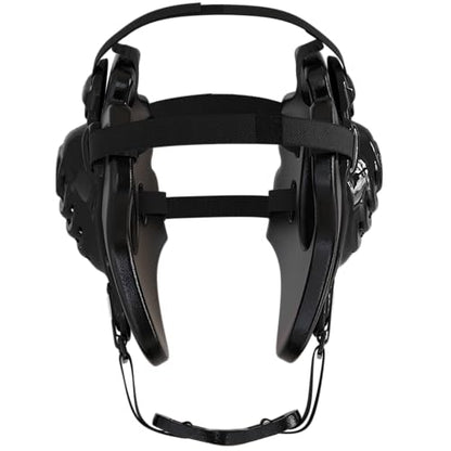 GCA Nelson Adult Wrestling Headgear Pro Adjustable Ear Guard D1 | BJJ MMA Universal Fit - color: Black/Black/Black