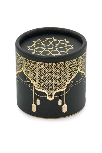 ihvan online Mini Quran & Tesbih Gift Set with Cylinder Box – 99 Pearl Muslim Prayer Beads, Misbaha Tasbeeh Sibha Mala – Islamic Ramadan, Eid & Mawlid Gift for Men & Women, Black - color: Black