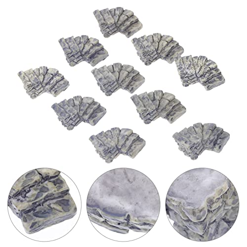 10pcs Fairy Garden Decor Rocks Aquatic Gravel Landscape Stones for Fish Tank