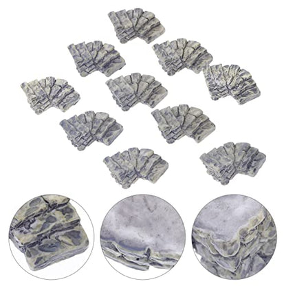 10pcs Fairy Garden Decor Rocks Aquatic Gravel Landscape Stones for Fish Tank