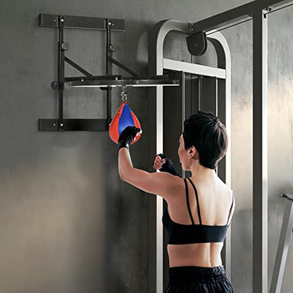 Soozier Adjustable Speed Bag Platform with 360-Degree Swivel 10'' Speedbag | Wall Mounted Speed Bags for Boxing