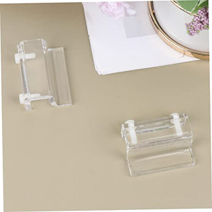 BESPORTBLE 4pcs Acrylic Fish Tank Cover Holder Bracket Practical Support Tool for Open Aquariums Turtle Tanks and Pet Stable and Easy to Install