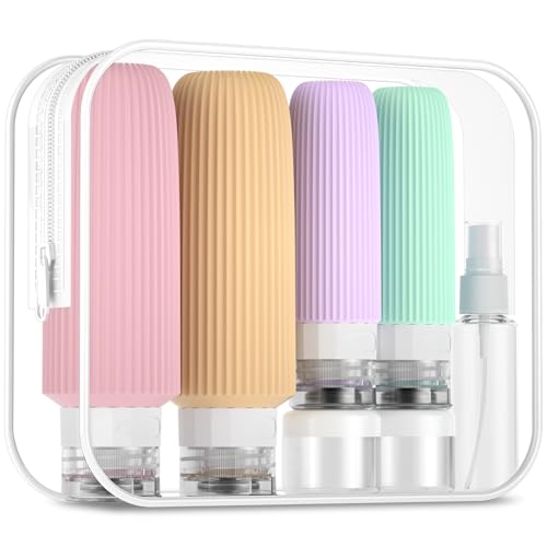 Mrsdry 16 Pack Travel Bottles for Toiletries, Large 6oz Silicone Travel Containers, Leak Proof Refillable Liquid Shampoo And Conditioner Travel Essentials - color: Mint, size: Large