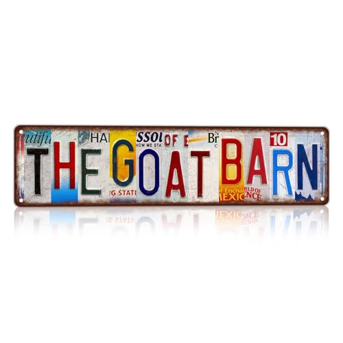 Vintage The Goat Barn Street Sign Wall Decor - color: St-B-12