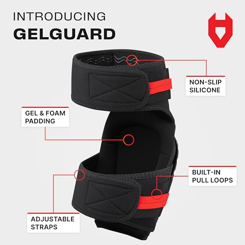 NoCry Professional Knee Pads for Work for Men — Adjustable Thigh and Shin Straps, Heavy-Duty Shell, and Thick Foam & Gel Cushioning — Ideal for Construction and Gardening - style: Original