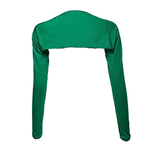 YEESAM Bolero Shrugs for Women Long Sleeve Arm Sleeves Hijab Accessories One Size - color: Green
