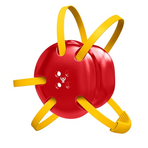 Great Call Athletics Wrestling Classic Headgear Earguard Adult Grappling Head Gear Adjustable Ear Guards Athletic Gold Straps - style: Varsity Red w/ Athletic Gold Straps