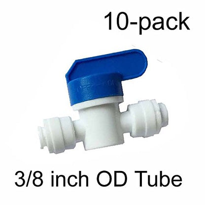 Malida water purifiers Tube Quick Connector Fittings Set of 10 (3/8" switch valve) - color: 3/8" switch valve