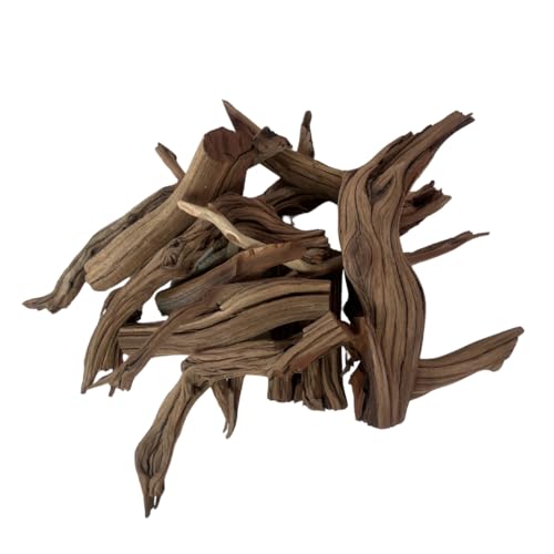 Koyal Wholesale Natural Driftwood Decor Vase Fillers 2.2-Pounds, Aquarium Wood Untreated California Manzanita Drift Wood Fish Tank Decor, Driftwood Pieces for Crafts, Assorted Reptile Wood Branches - size: 2.2LB