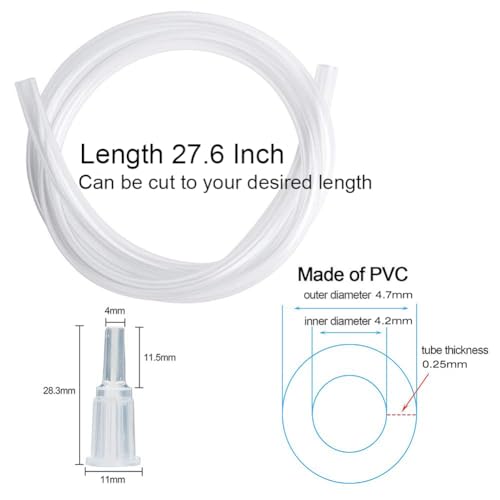 200ml Syringe with 27.6 Inch Tube and Needle 14G 1.5”, Large Plastic Syringe Individually Packaged for Scientific Labs, Watering, Refilling - style: 200 ml