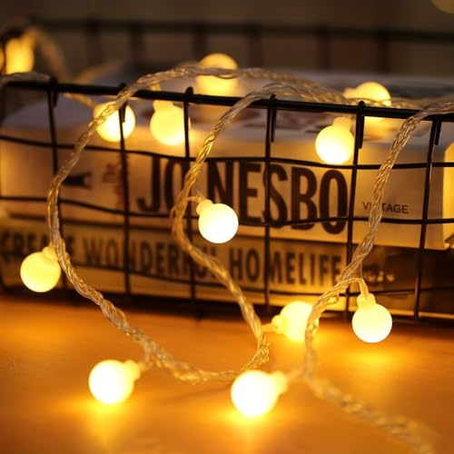Globe String Lights USB LED Fairy Lights Selectable Warm White for Party Wedding Bedroom, Warmcolors - color: Warmcolors