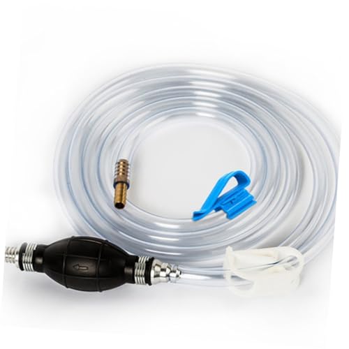 INOOMP Manual Siphon Pump Suction Hose for Car Fuel and Water Transfer, Handheld Vehicle Oil Tube with Guide Hose, Useful Water Siphon Kit for Aquarium and Automotive Use