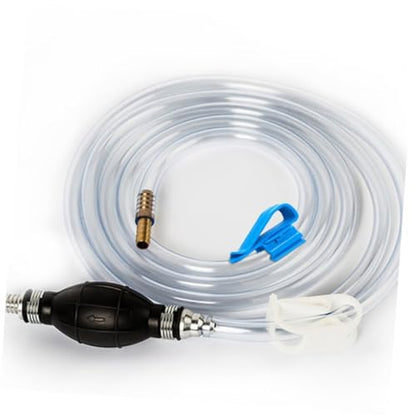 INOOMP Manual Siphon Pump Suction Hose for Car Fuel and Water Transfer, Handheld Vehicle Oil Tube with Guide Hose, Useful Water Siphon Kit for Aquarium and Automotive Use