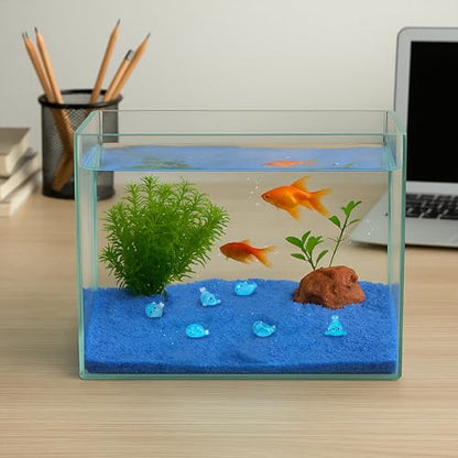 100pcs Glow-in-The-Dark Mini Resin Ocean Animal Decorations – Luminous Seal Figurines for Fairy Garden, Aquarium, Potted Plants, Desk Display & DIY Crafts – Not a Toy