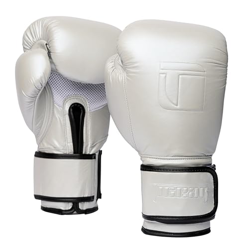 Tigear APEX5 Boxing Gloves – Chrome Luxe | Boxing, Muay Thai, MMA & Heavy Bag Training | 100% Buffalo Leather