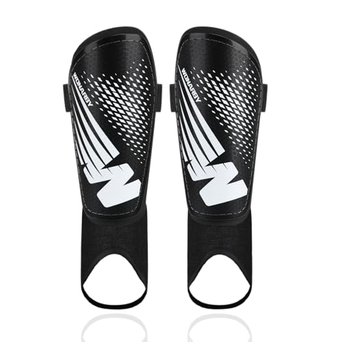 Shin Guards Soccer Youth Kids - Shin Guard for Toddler Boys Girls Teenagers 2-18 Years Old with Ankle Sleeves Protection - Football Shin Pads Equipment with Adjustable Strap - color: Black, size: X-Small